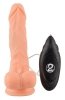 Naturalne dildo z wibracją na przyssawce 17,5 cm